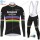Winter Thermal Fleece Deceuninck Quick Step 2020 UCI World Champion Fietskleding Set Wielershirts Lange Mouw+Lange Wielrenbroe