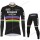 Deceuninck Quick Step 2020 UCI World Champion Fietskleding Set Wielershirts Lange Mouw+Lange Wielrenbroek Bib JARXH