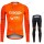 Euskaltel DBA Euskadi 2021 Fietskleding Set Wielershirts Lange Mouw+Lange Wielrenbroek Bib ZTNPJ