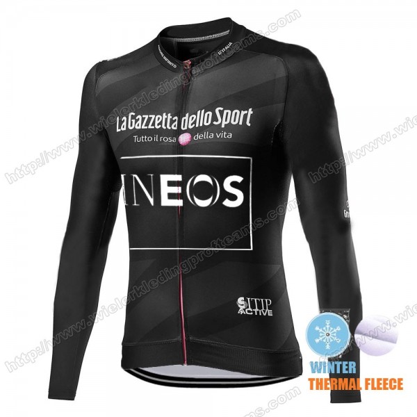 Winter Thermal Fleece Men Giro D'italia INEOS 2021 Wielershirts Lange Mouwen FGODF Winter Thermal Fleece Men Giro D'italia INEOS 2021 Wielershirts Lange Mouwen FGODF