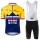 Jumbo Visma 2020 SLOVAKIAN Fietskleding Set Fietsshirt Met Korte Mouwen+Korte Koersbroek Bib MQXHA