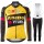 Jumbo Visma Femmes Pro Team 2021 Fietskleding Set Wielershirts Lange Mouw+Lange Wielrenbroek Bib NAEHP