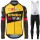 Jumbo Visma Hommes Pro Team 2021 Fietskleding Set Wielershirts Lange Mouw+Lange Wielrenbroek Bib MALOC
