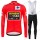 Jumvo Visma Spanish Pro Team 2021 Fietskleding Set Wielershirts Lange Mouw+Lange Wielrenbroek Bib MAKUU