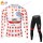 Winter Thermal Fleece UAE EMIRATES Tour De France 2020 Fietskleding Set Wielershirts Lange Mouw+Lange Wielrenbroek Bib UCUNO