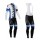 Giant 2014 Fietskleding Wielershirt Lange Mouwen+Lange Fietsbroeken Bib Blauw Wit