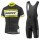 2016-2017 Giant Fietskleding Set Fietsshirt Met Korte Mouwen+Korte Koersbroek Geel