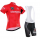 2016 Tour De Italia Fietskleding Set Fietsshirt Met Korte Mouwen+Korte Koersbroek Rood