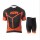 2015 KTM Pro Team Zwart Orange Fietskleding Wielershirt Korte Mouwen+Fietsbroek Korte