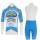 2016 Delko Marseille Provence KTM Blauw Wielerkleding Set Wielershirt Korte Mouwen Blauw+Fietsbroek Korte