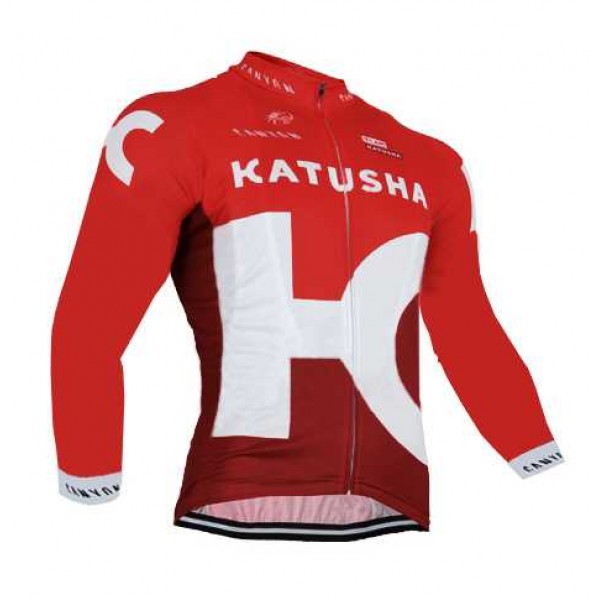2016 KATUSHA Wielerkleding Wielershirts Lange Mouwen