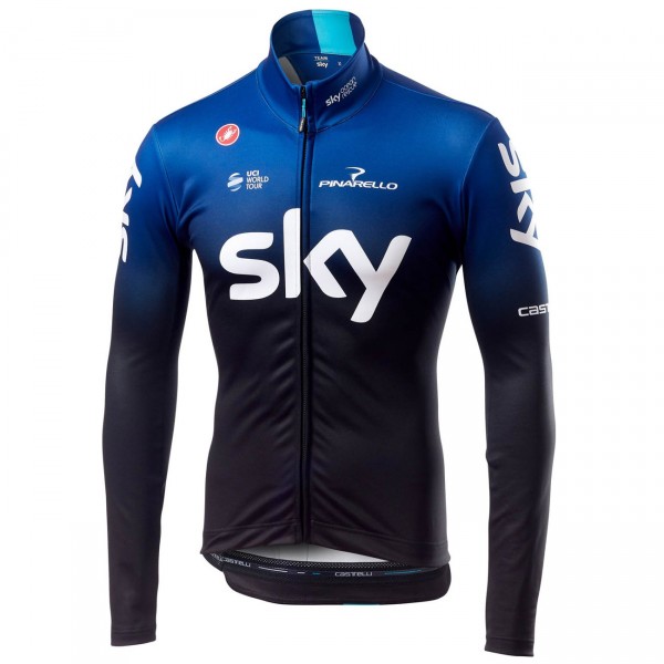 TEAM SKY 2019 Thermal Wielershirt Lange Mouw TEAM SKY 2019 Thermal Wielershirt Lange Mouw