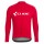 2018 Cube Rood Wielershirt Lange Mouw