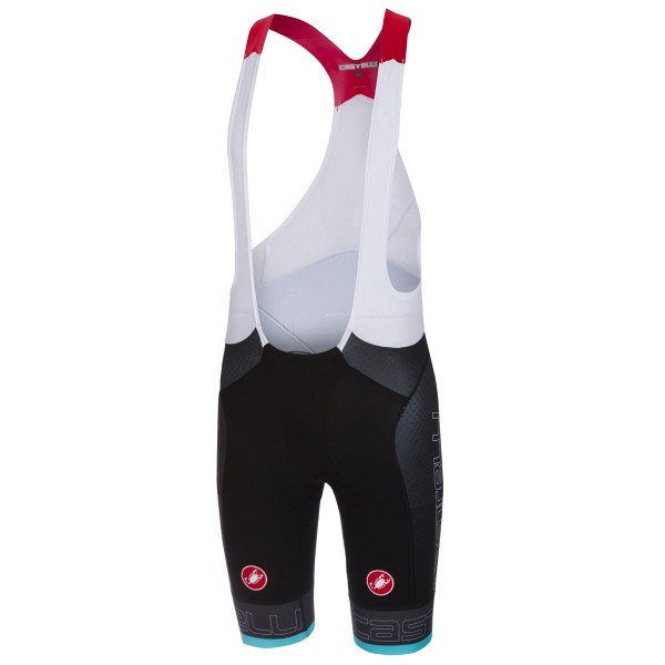 Castelli Free Aero Race Team Version Blauw Korte Fietsbroeken Bib