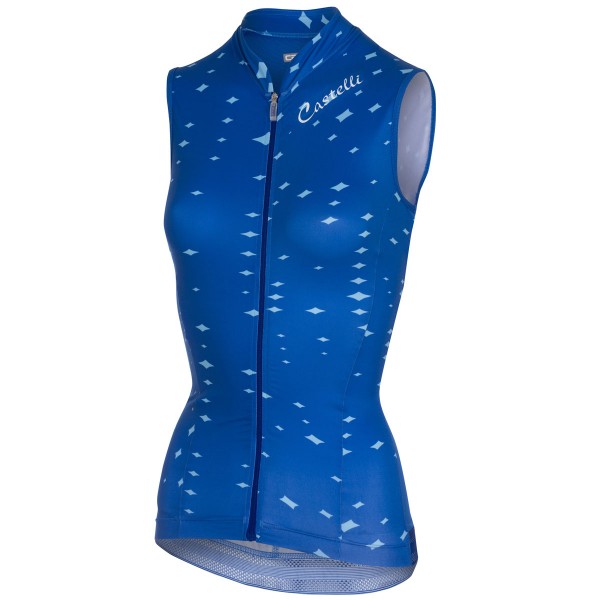 Castelli Stella-Bleu Dames Wielershirt Mouwloze