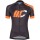 Cipollini Easy Zwart Oranje Wielershirt Korte Mouw