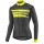 Giant Rival Wielershirt Lange Mouw Black/Yellow