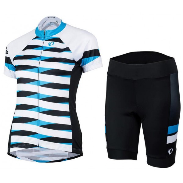 Pearl Izumi Select Escape LTD Bleu Dames Fietskleding Set Wielershirt Korte Mouw+Korte Fisbroeken