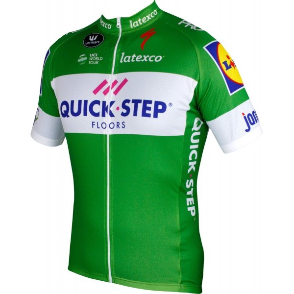 Quick-Step Floors 2018 Tour Special Edition Groen Wielershirt Korte Mouw