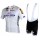 Quick-Step Floors 2018 Tour Special Edition Wit Fietskleding Set Wielershirt Korte Mouw+Korte Fietsbroeken Bib