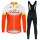 SAINT MICHEL AUBER 93 Fietskleding Set Wielershirt Lange Mouw+Lange Fietsbroeken Bib