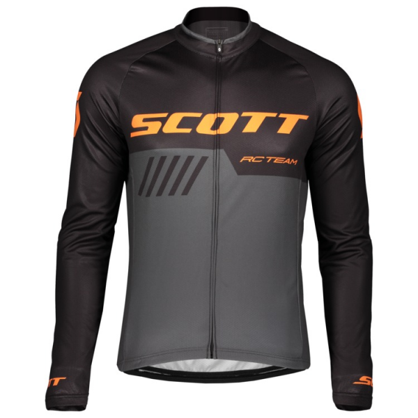 Scott RC TEAM 10 Wielershirt Lange Mouw Black/Exotic Orange