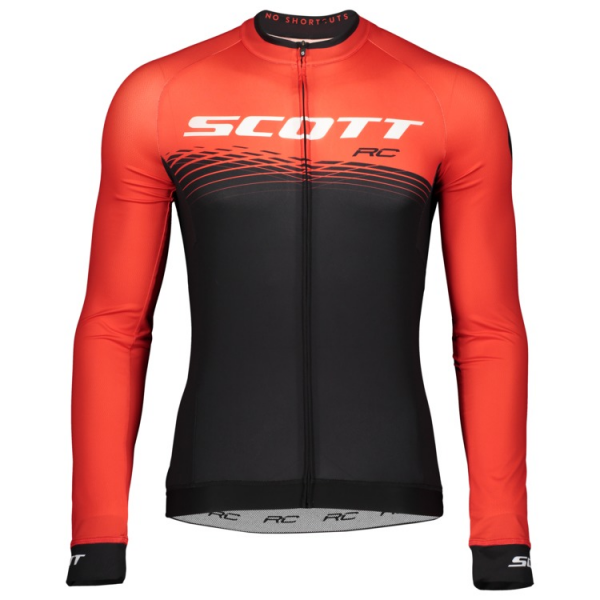 SCOTT RC PRO Wielershirt Lange Mouw Fiery Red/Black