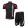 Merida 2014 Wielerkleding Set Set Wielershirts Korte Mouw+Fietsbroek Zwart Rood Wit