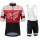 2017 Morvelo Nauty Nth Fietskleding Set Fietsshirt Met Korte Mouwen+Korte Koersbroek Rood