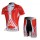 Nalini Pro Team Wielerkleding Set Wielershirts Korte+Korte Fietsbroeken Rood