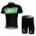 SKY Pro Team Fietskleding Wielershirts Korte+Korte Fietsbroeken Zwart Groen