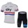 2013 Teams Sky Wielerkleding Set Wielershirts Korte Mouw+Fietsbroekje Wit Blauw Zwart