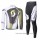 SCOTT RC Pro Wielerkleding Set Wielershirt Lange Mouw+Lange Fietsbroeken Wit Zwart Groen