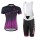 2016-2017 Scott Fietskleding Set Fietsshirt Met Korte Mouwen+Korte Koersbroek Purper Dames