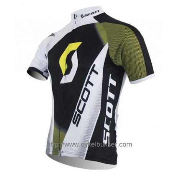 SCOTT RC Pro Wielershirt Met Korte Mouwen Groen Zwart Wit SCOTT RC Pro Wielershirt Met Korte Mouwen Groen Zwart Wit
