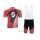 Scott RC Pro Fietskleding Set Fietsshirt Met Korte Mouwen+Korte Koersbroek Rood Zwart II