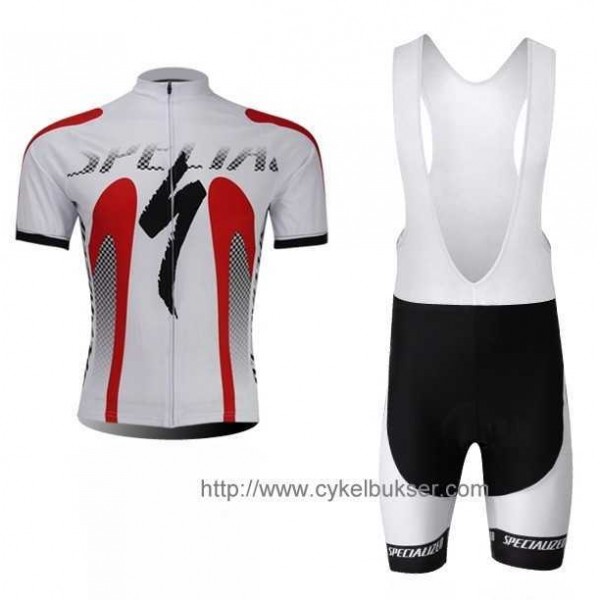 Specialized S-Work Fietskleding Set Fietsshirt Met Korte Mouwen+Korte Koersbroek Wit
