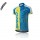 2016 Speed Wielershirt Met Korte Mouwen Blauw Gele