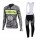 2016 Ladatcha Tinkoff Zebra Wielershirt Lange Mouwen+Lange Fietsbroeken Bib