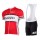 2015 WILIER Wit Rood Fietskleding Set Fietsshirt Met Korte Mouwen+Korte Koersbroek